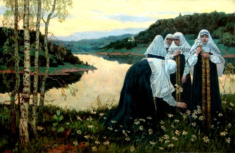 Image result for Нестерова «За Волгой».1905 г.
