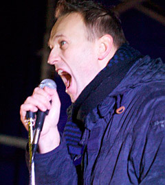 Алексей Навальный на Чистых прудах. Фото Александра Качкаева для "Ленты.ру"